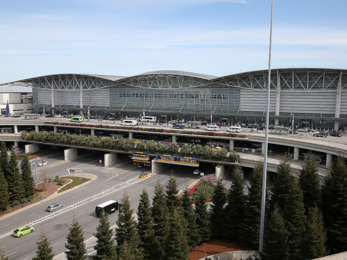 So I showed up to San Francisco International Airport at 10 a.m., about three hours before my scheduled departure.