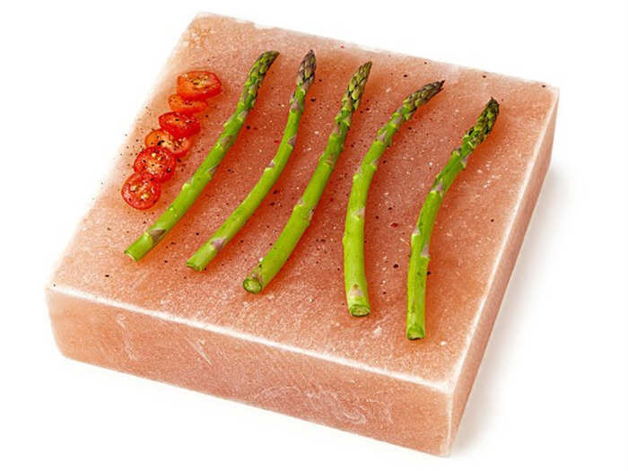 A salt block for cooking