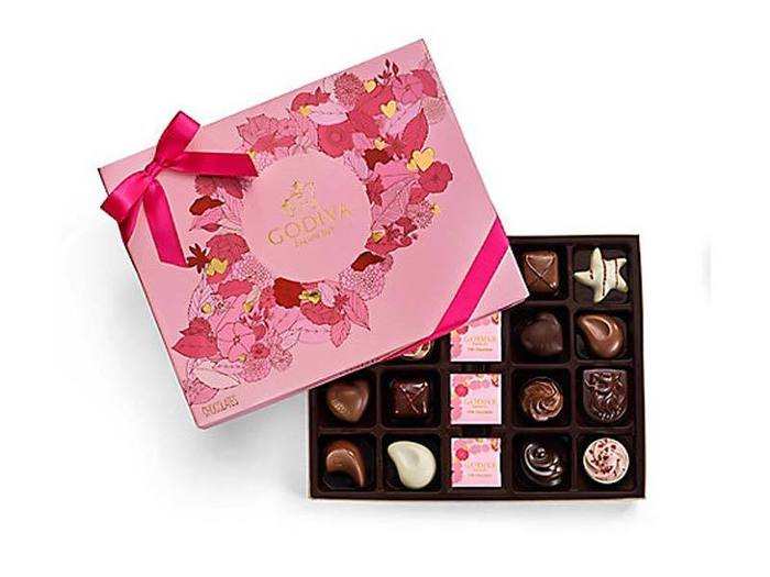 Gourmet chocolates in a themed box