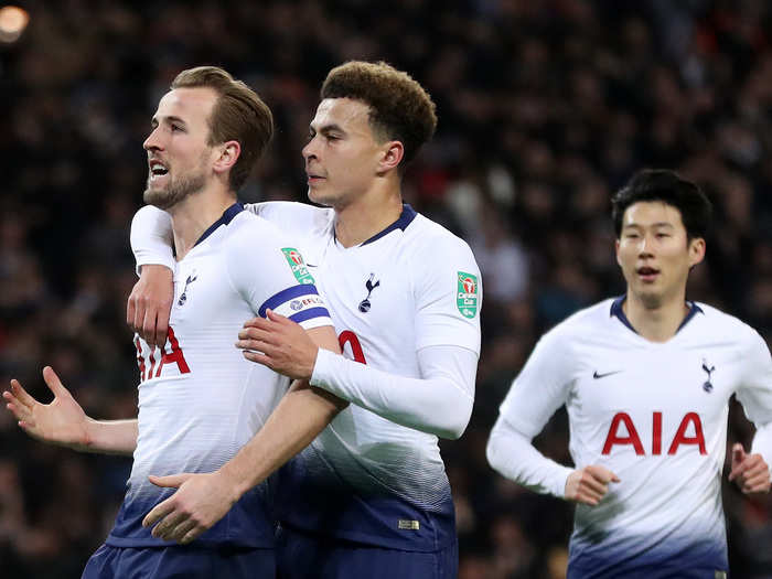 10. Tottenham Hotspur — €428.3 million ($485.6 million). The north London club continues to see year-on-year revenue growth, thanks in large part to broadcasting deals which account for 53% of its 2018 revenue profile. Match day cash has jumped significantly in recent times because the team is temporarily housed in Wembley Stadium, meaning 70,642 fans on average have been watching Spurs live.