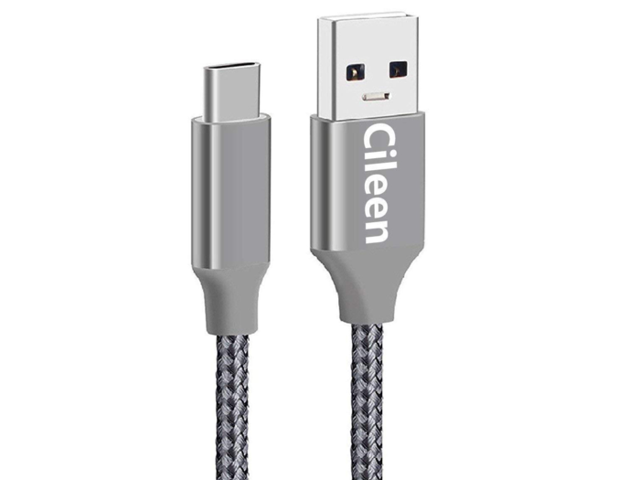 An extra long USB cable for convenient charging