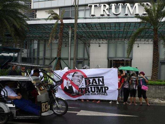 Promotion for Trump Tower Manila has led to concerns over potential conflicts of interest.