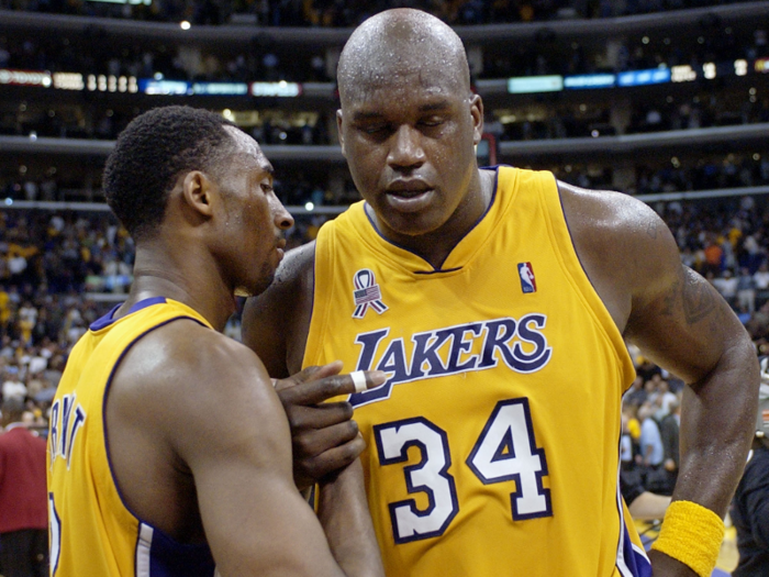 And the Los Angeles Lakers swept the New Jersey Nets in the NBA Finals. Shaquille O