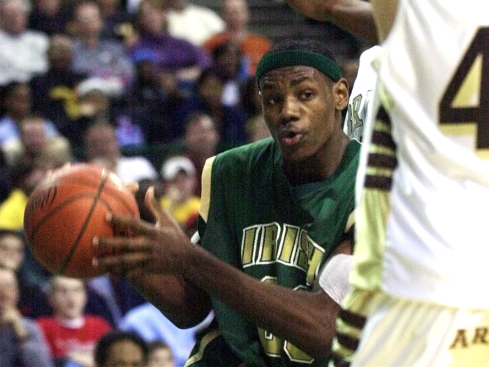 LeBron James was in high school.