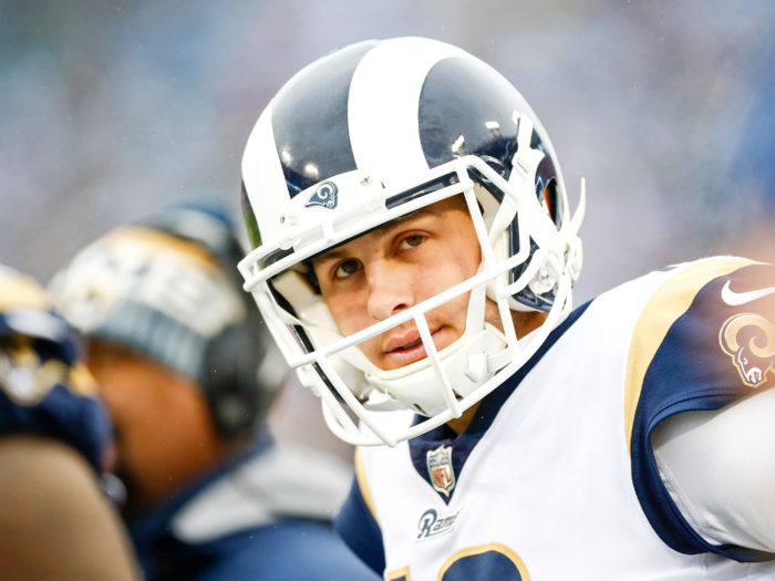 And so was Jared Goff, the Los Angeles Rams