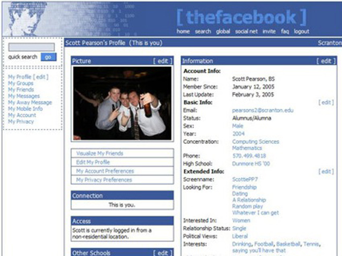 Or Facebook, which debuted as "The Facebook" in 2004.