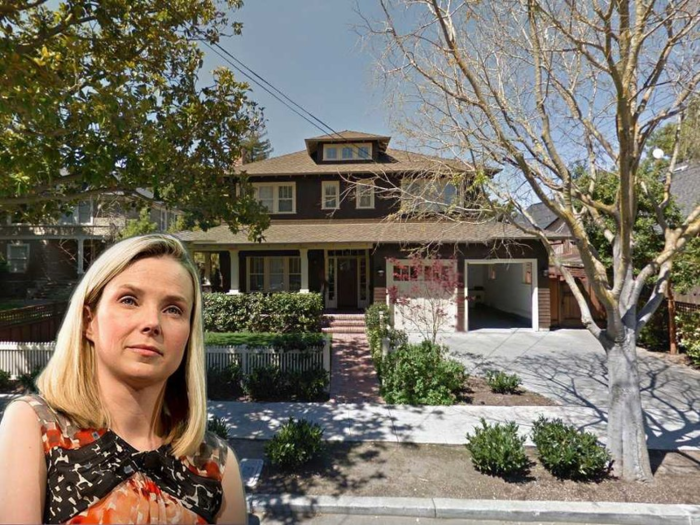 Former Yahoo CEO Marissa Mayer owns a relatively modest home in Palo Alto, which is estimated to be worth $5.2 million.