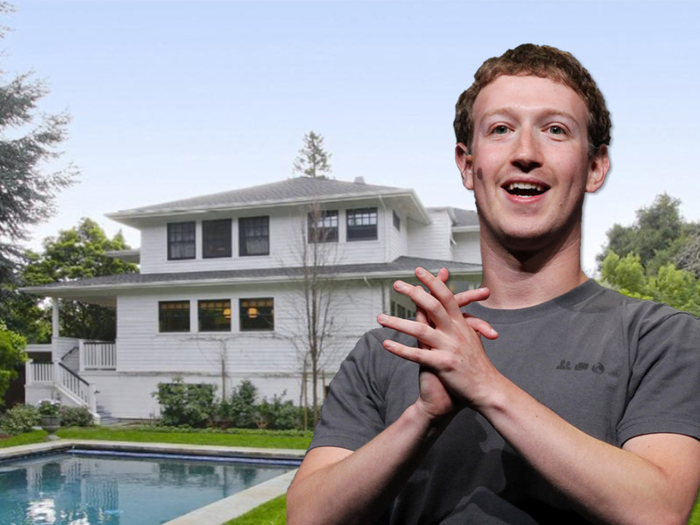 Facebook founder Mark Zuckerberg reportedly bought his 5,617-square-foot home in Palo Alto, California, for $7 million in 2011.