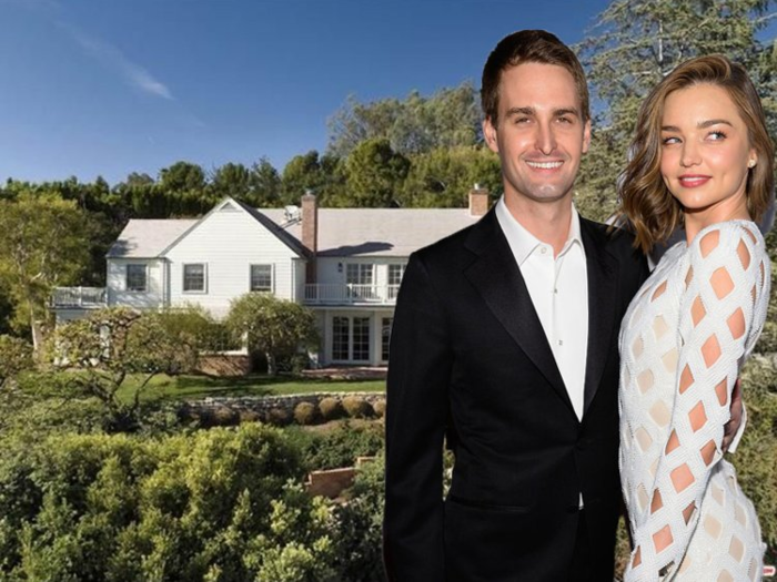 On the other hand some tech execs know a thing or two about extravagance: Evan Spiegel and Miranda Kerr bought their 7,164-square-foot home in Brentwood, California, for $12 million in 2016.