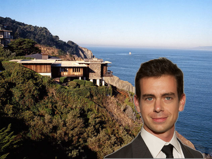 Twitter and Square CEO Jack Dorsey bought his San Francisco home for $9.9 million in 2012.