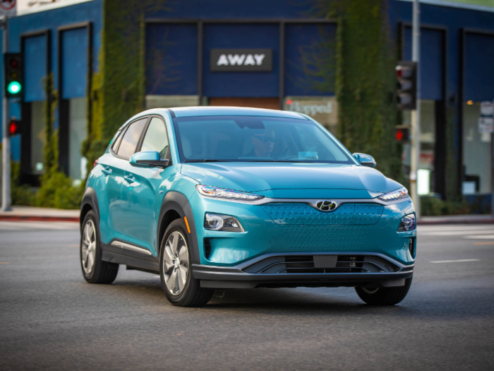 7. Hyundai Kona EV: 150-kW electric propulsion system.