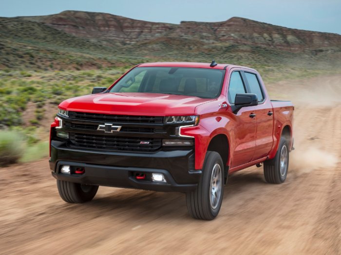 2. Chevrolet Silverado: 6.2-liter, OHV V8 with Dynamic Fuel Management.