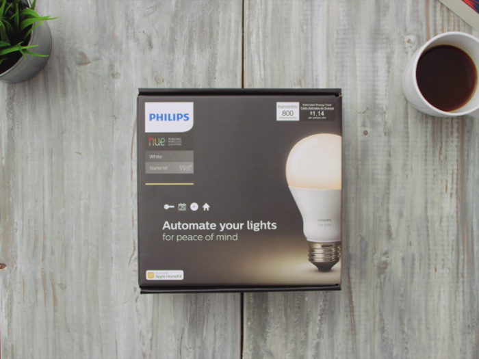 My smart lights: Philips Hue color and ambiance bulbs (x4)