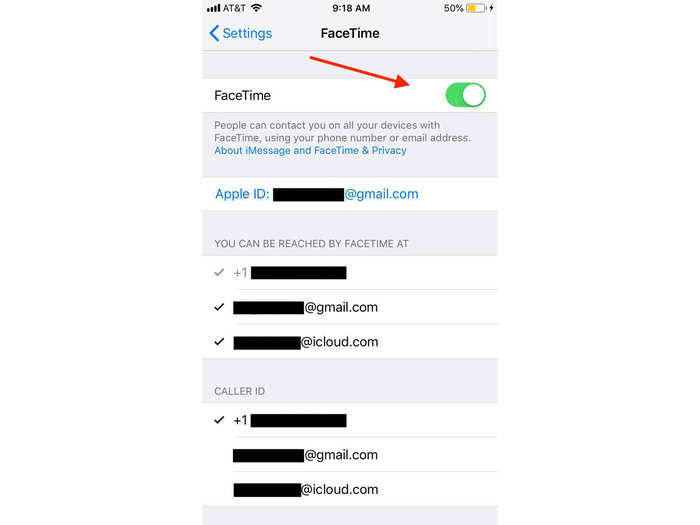 The FaceTime tab will show you every number and email that can be reached via FaceTime. For most, that