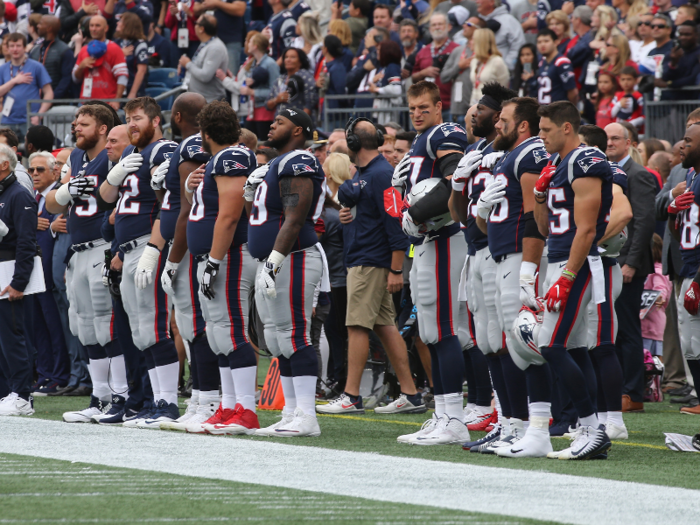 Will any player take a knee during the national anthem?