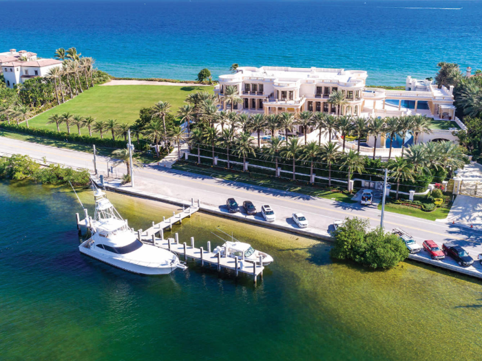 The estate is shouldered by the Atlantic Ocean on one side and the Intracoastal Waterway on the other. It comes with private boating docks ...