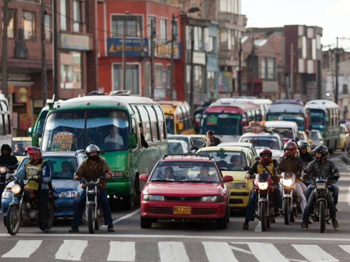 Still, the lack of subway is challenging in a Bogotá is challenging. It has some of the worst gridlock in South America.