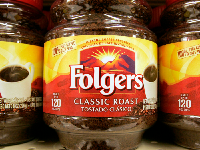 5 (tie). Folgers