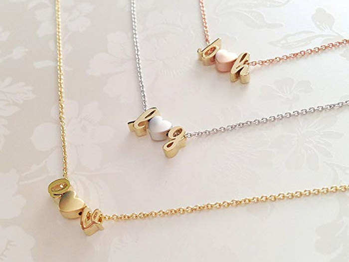 A dainty and special initial necklace