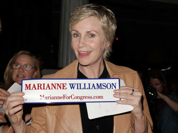 While Williamson leveraged her high profile and large following to raise nearly $2 million and secure endorsements from figures including Dennis Kucinich, she ultimately finished in fourth place in the primary.