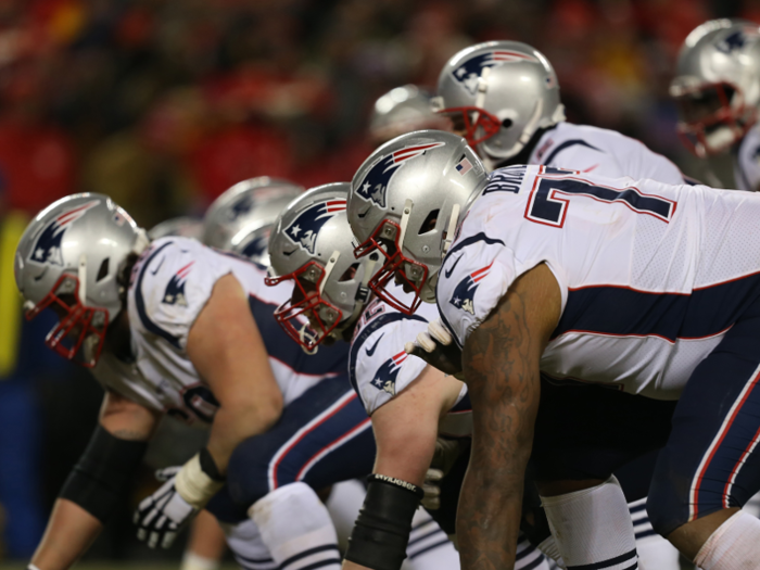 9. Patriots offensive line