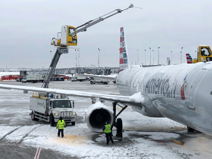 More than 1,700 flights were canceled in total between Chicago