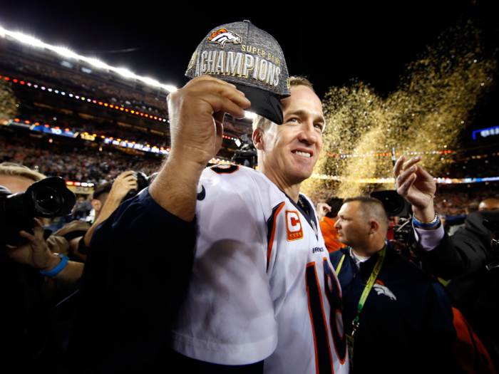 2016: Super Bowl 50 — Peyton Manning rides off into the sunset