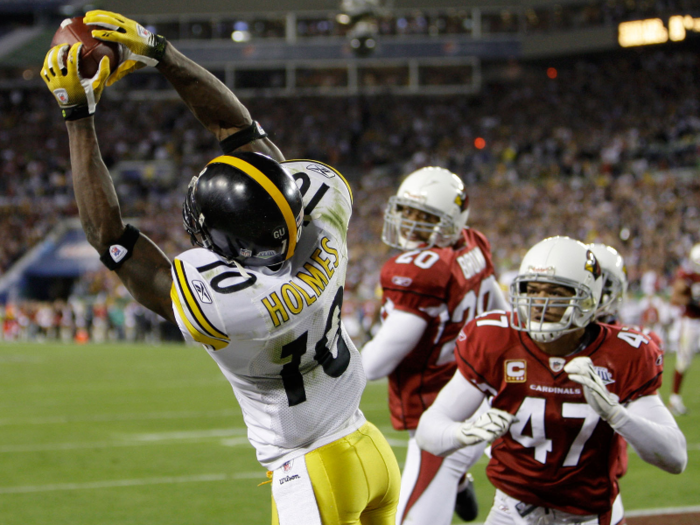 2009: Super Bowl XLIII — Santonio Holmes