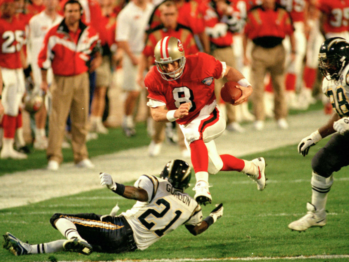 1995: Super Bowl XXIX — Young sets Super Bowl touchdown record