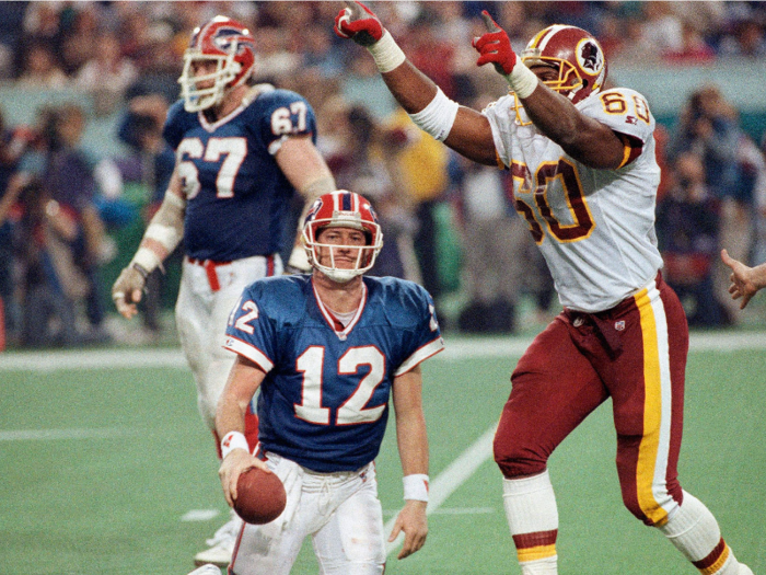 1992: Super Bowl XXVI — Washington stymies the Bills run game