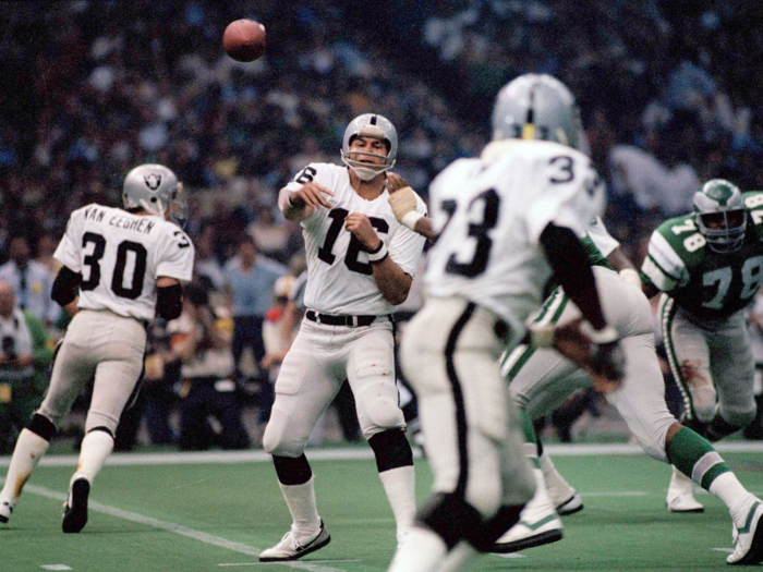 1981: Super Bowl XV — Rod Martin pulls in Super Bowl record three interceptions