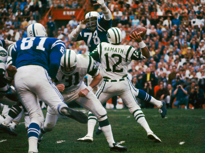 1969: Super Bowl III — Joe Namath comes through on his guarantee