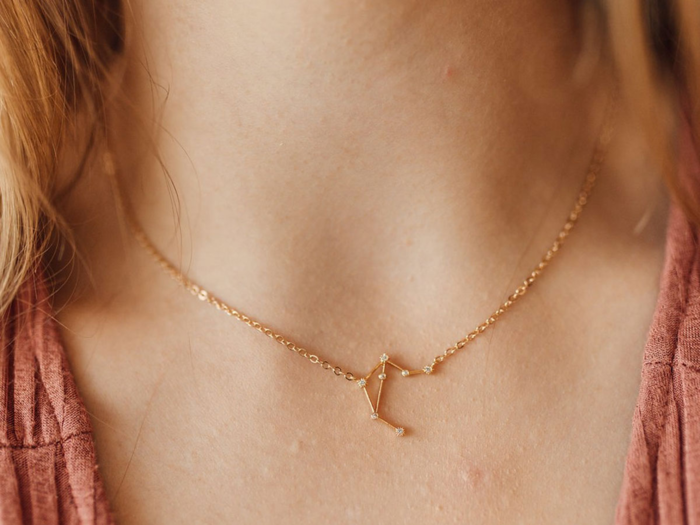A pretty necklace with the constellation of their zodiac sign