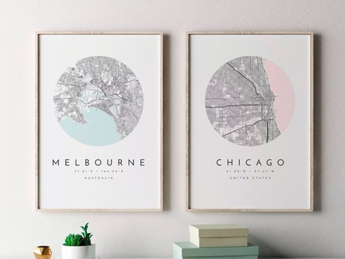 A personalized map of their favorite place in the world