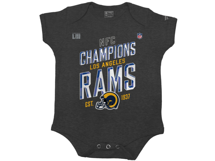 Start their fandom from birth with this championship onesie.