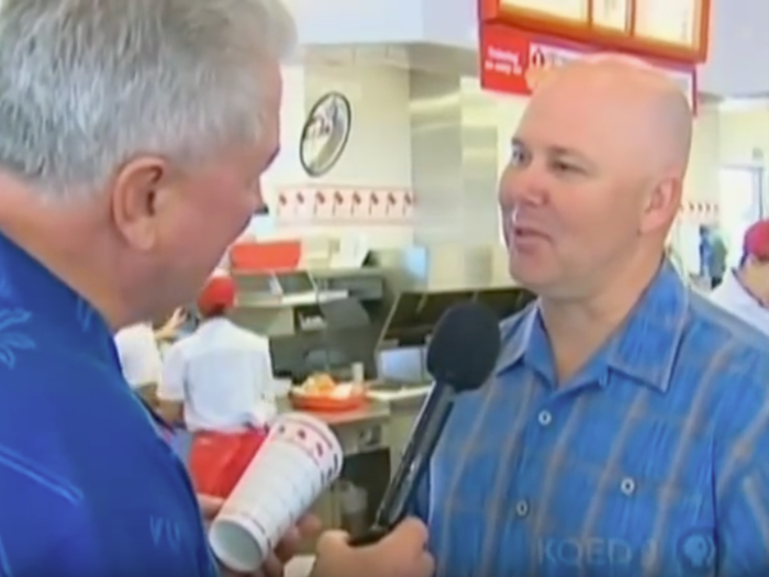 Mark Taylor, COO of In-N-Out Burger, told KQED9 that it was something Rich did while he was running the company, adding, "Who are we to undo it?"