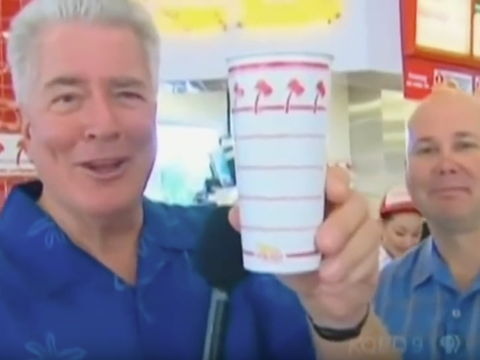 Today, if you take a look at the bottom of an In-N-Out soft drink cup, you