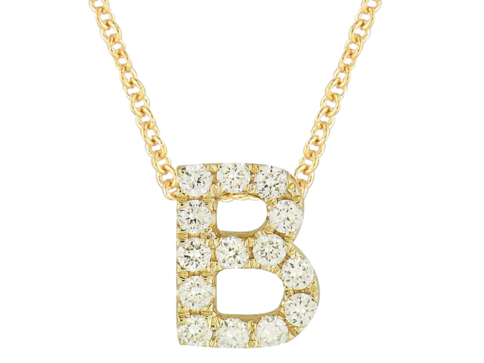 A personalized diamond necklace