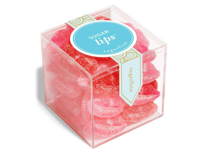 Lip-shaped gummy candies