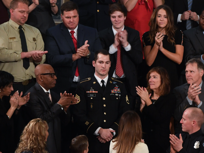 Members of Congress and the president invite special guests.