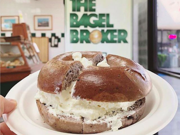 ... and cream cheese bagels from The Bagel Broker.