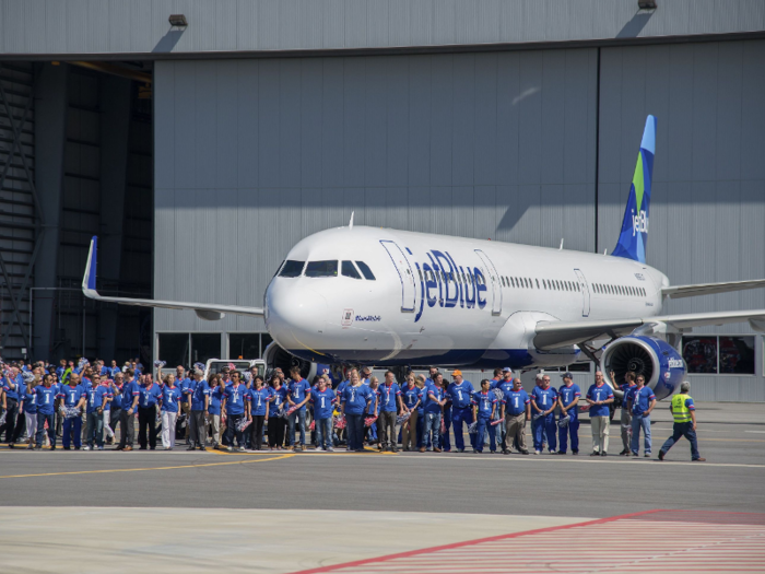 In April 2016, Airbus delivered its first Mobile made aircraft, an A321ceo, to JetBlue.