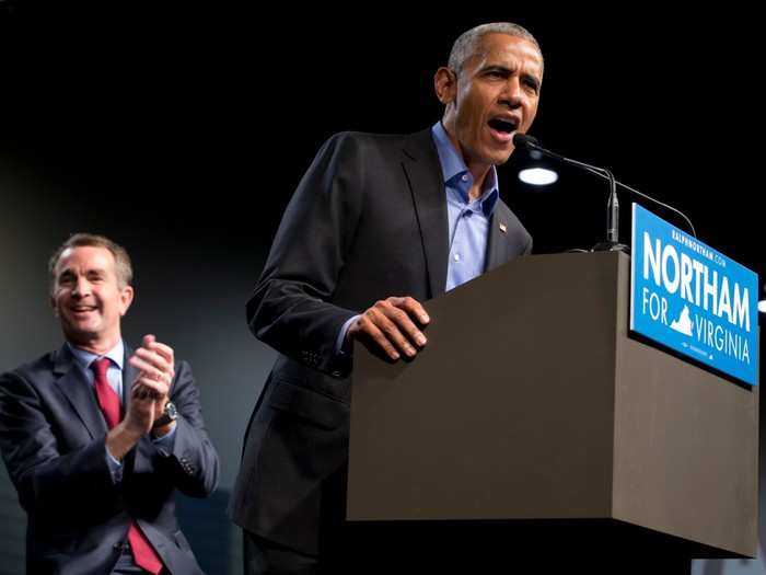 Northam also received support during his bid from former President Barack Obama.