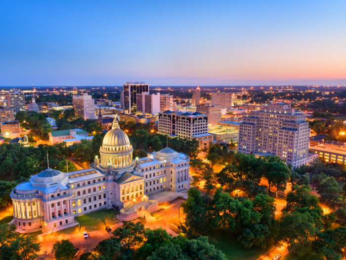 10. Jackson, Mississippi