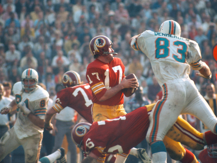 1. Super Bowl VII: Dolphins 14, Redskins 7