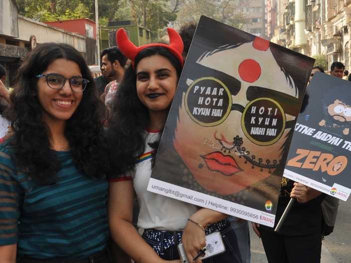 The participants were seen in an electric mood — waving flags, shouting slogans and walking in unison to celebrate reading down of Section 377, which was seen as one of the country’s most draconian laws.