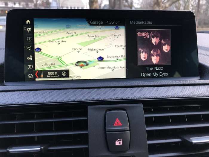 The system is generally good, although its decision-tree structure is the 21st-century equivalent of the button-fests that BMW dashboards were in the 1990s. Bluetooth pairing is easy, GPS navigation works well, and there are AUX and USB ports for device hookups. Apple CarPlay is available. The Harman/Kardon audio system sounds fantastic.