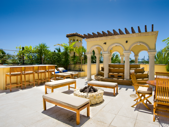 Finally, the Villa Contenta boasts sweeping views from its rooftop terrace and bar...