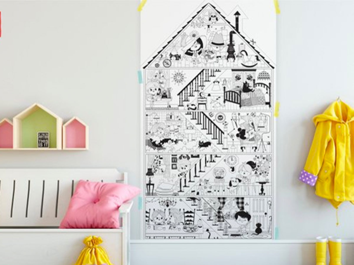 A giant coloring poster