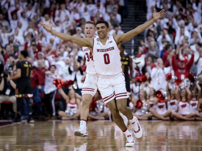 ▲ No. 19 Wisconsin Badgers — Up 5 spots in the AP Top 25 Poll